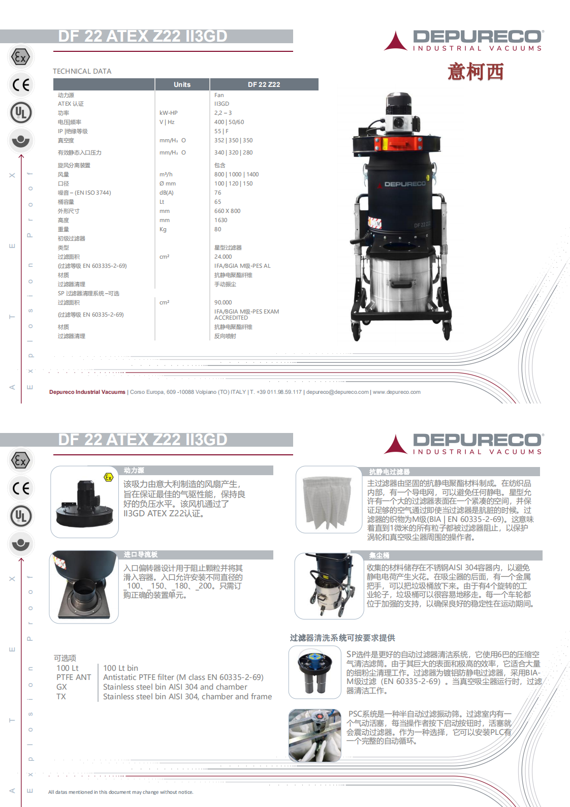 意柯西DF 22 ATEX