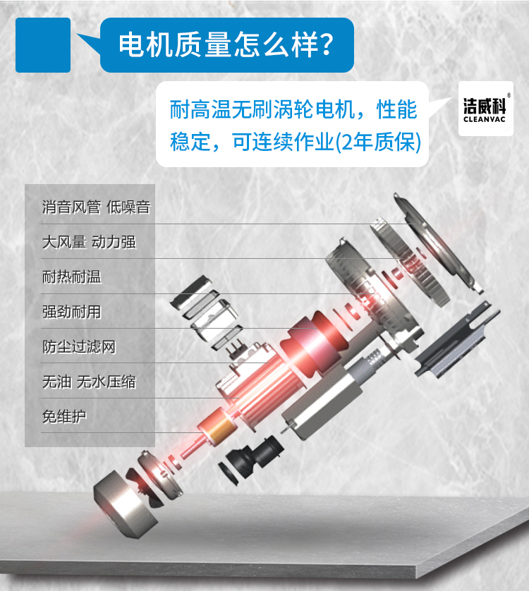 洁威科600℃耐高温吸尘器